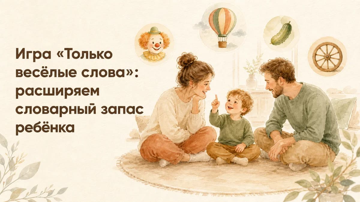 Игра «Только весёлые слова»: расширяем словарный запас ребёнка