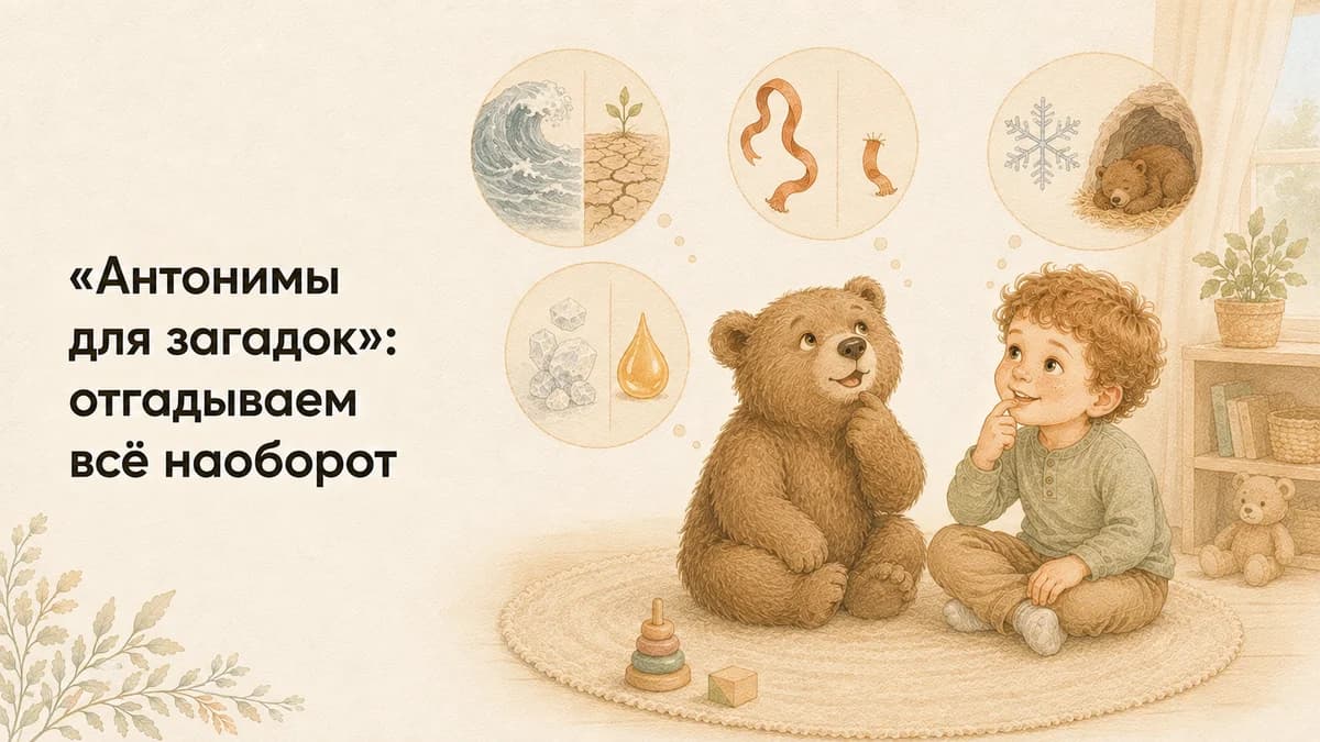 «Антонимы для загадок»: отгадываем всё наоборот
