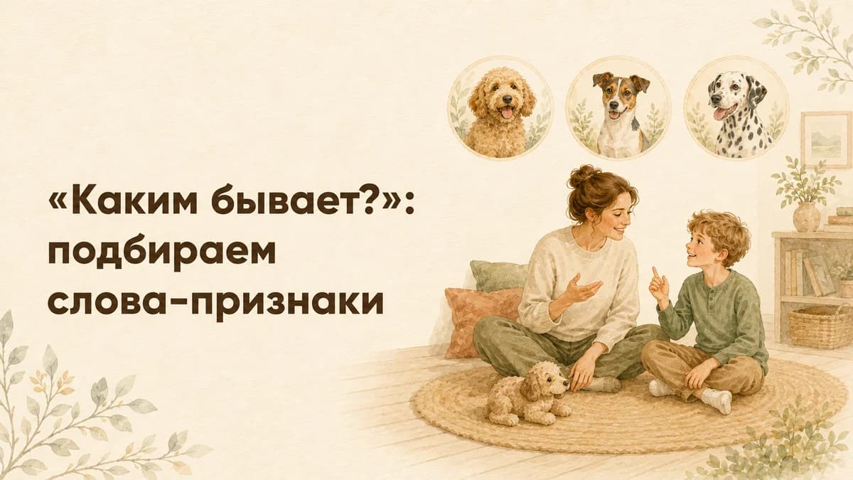 «Каким бывает?»: подбираем слова-признаки