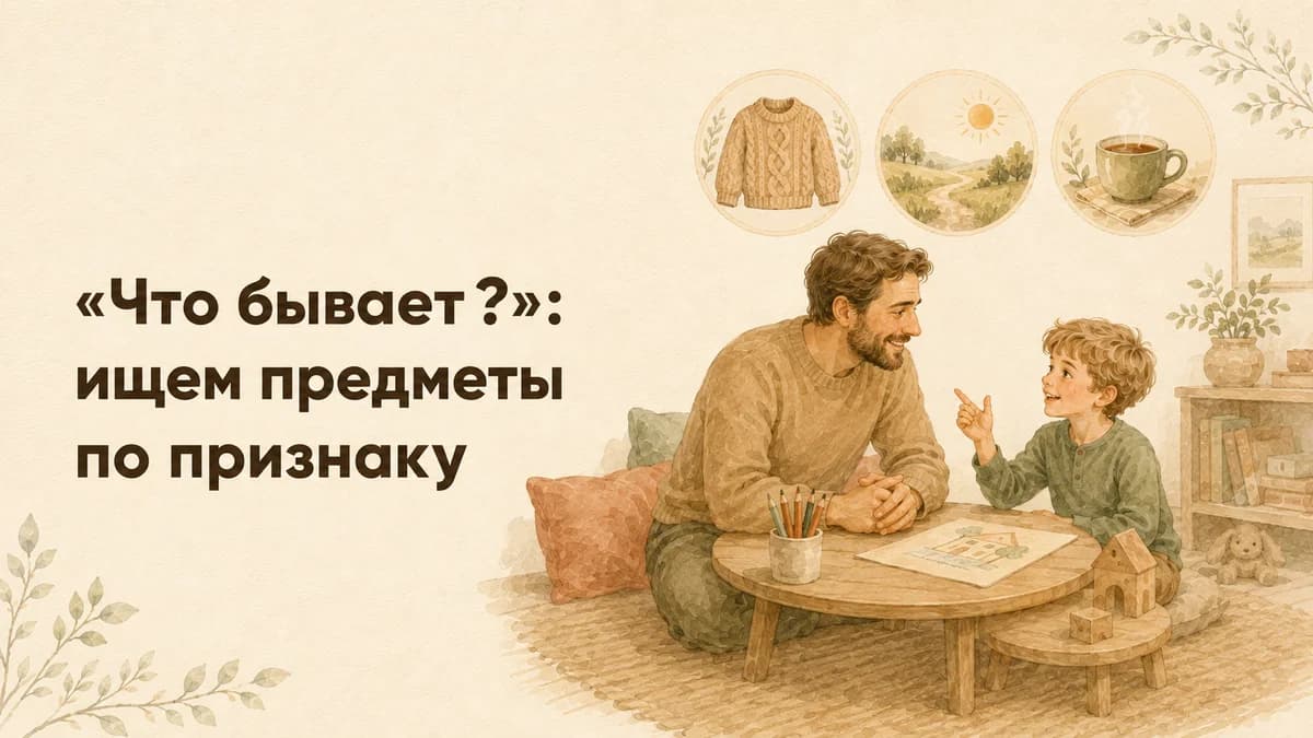 «Что бывает?»: ищем предметы по признаку