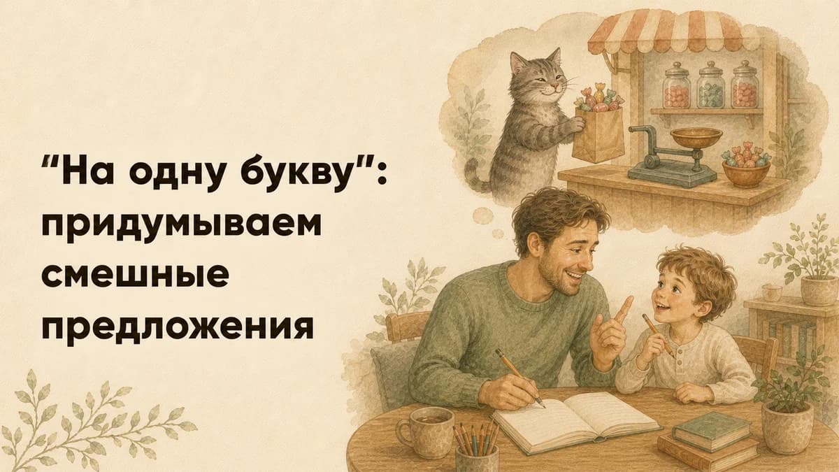 «На одну букву»: придумываем смешные предложения