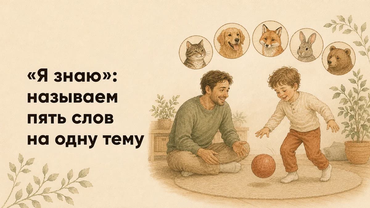 «Я знаю»: называем пять слов на одну тему
