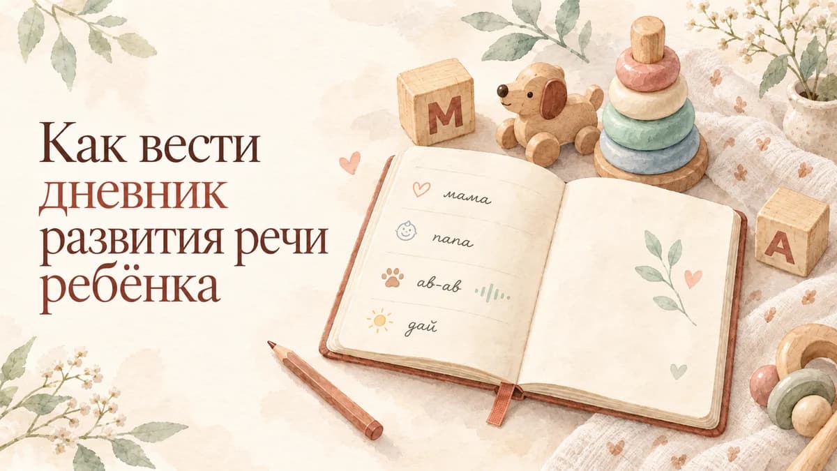 Как вести дневник развития речи ребёнка