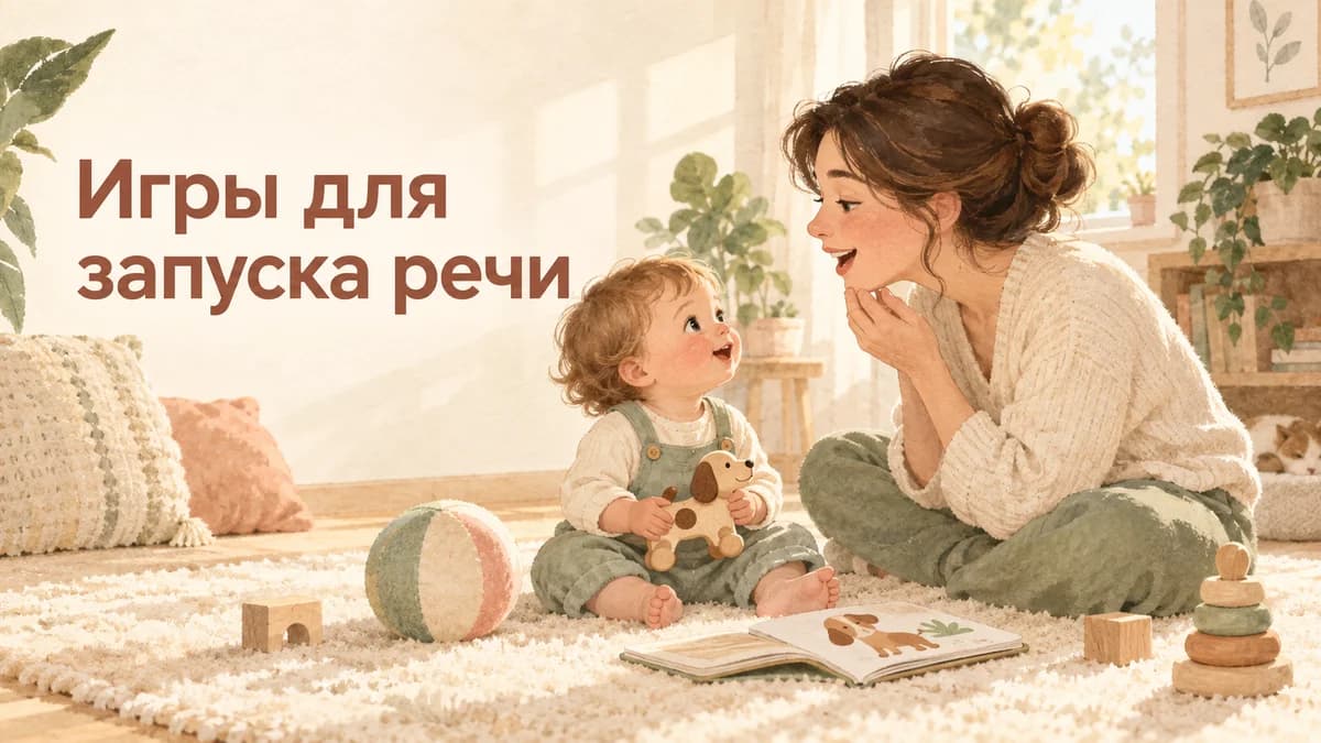 Игры для запуска речи у маленьких детей