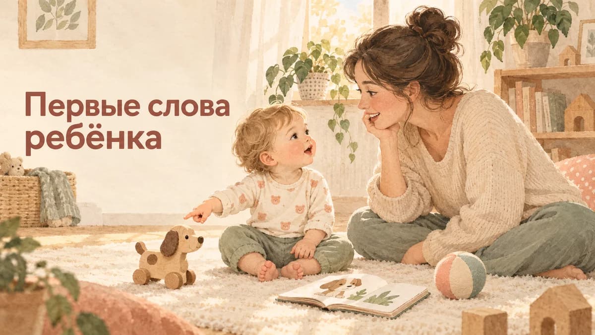Первые слова ребёнка: как фиксировать и замечать прогресс