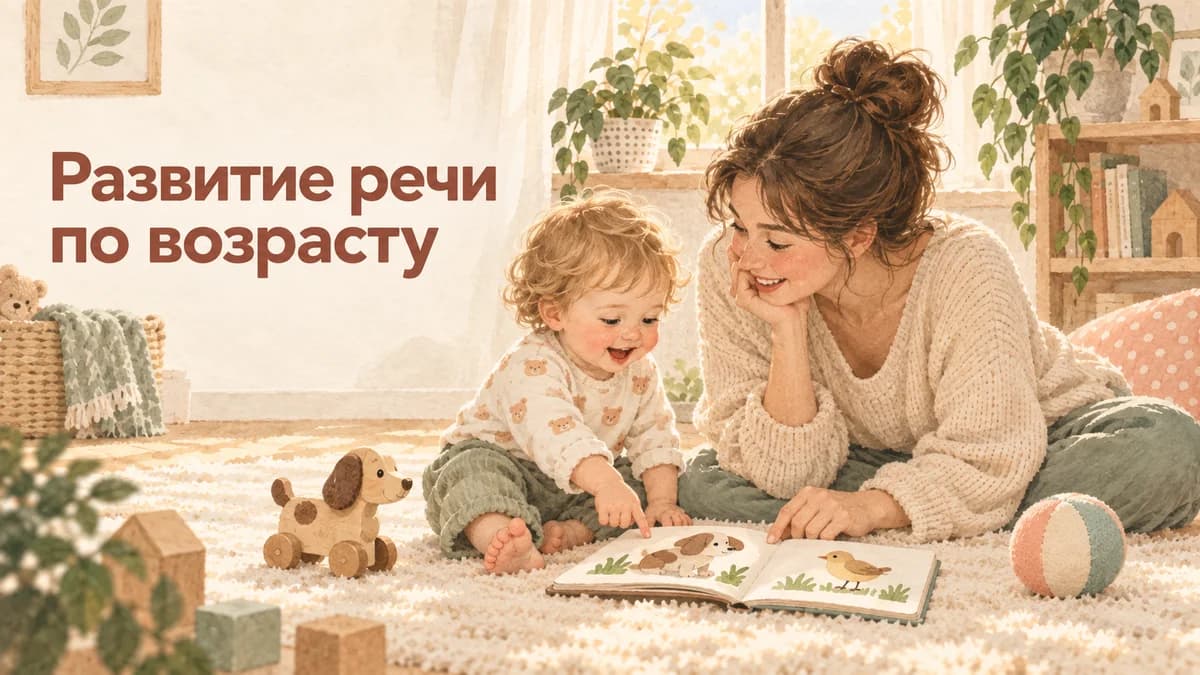 Развитие речи ребёнка по возрасту: 0–3 года