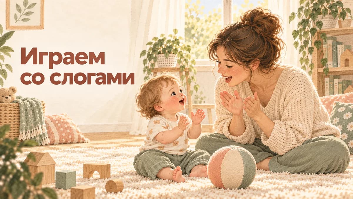Лепет: игры со слогами без спешки